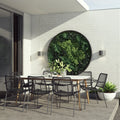 Amazonia Eucalyptus 9 Piece Outdoor Rectangular Dining Table Set