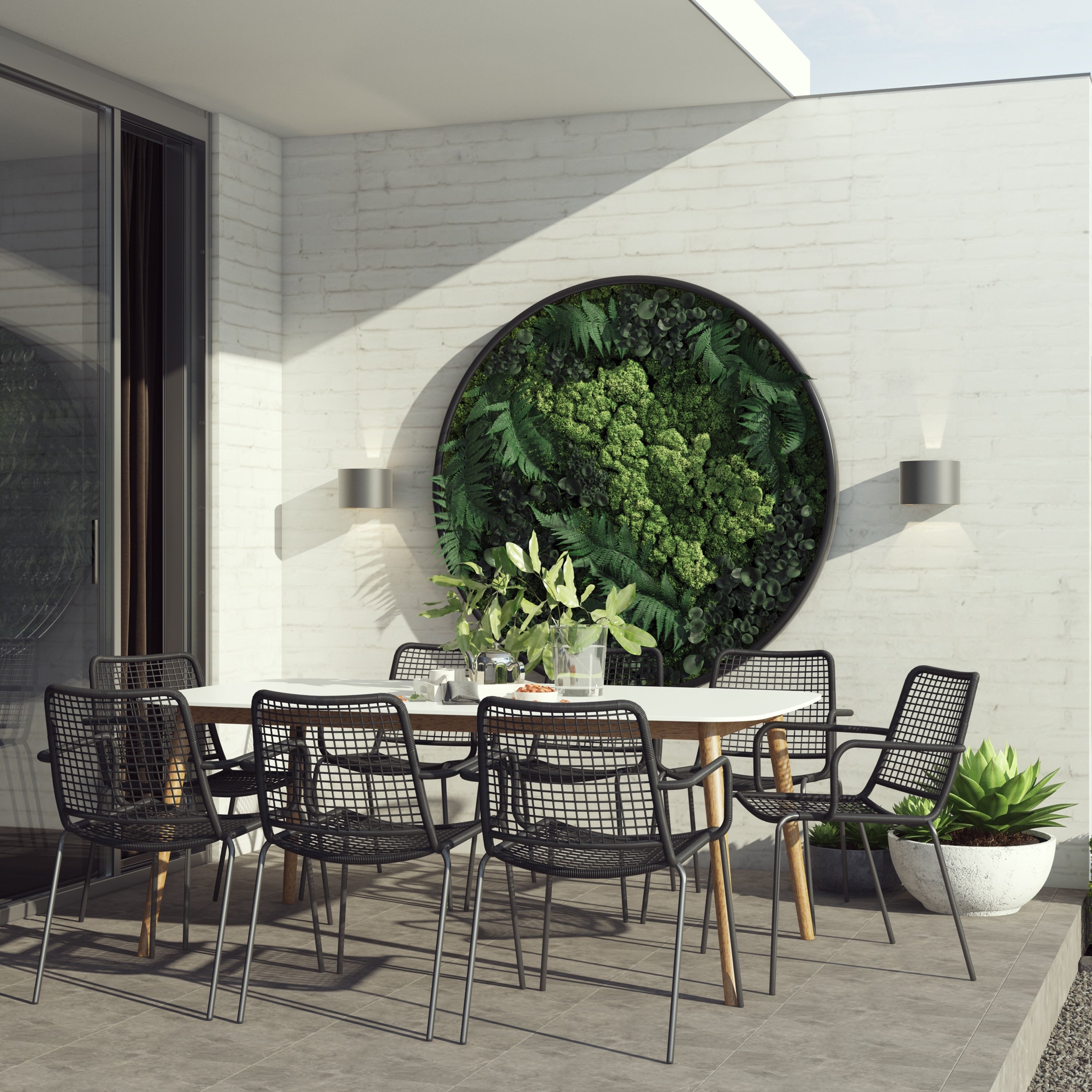 Amazonia Eucalyptus 9 Piece Outdoor Rectangular Dining Table Set
