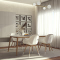 Amazonia Hawaii Tan White Wood 5 Piece Rectangular Indoor Dining Set