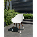 Amazonia Hawaii White 4 Piece Patio Dining Chair Set