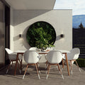 Amazonia Hawaii White 9 Piece Rectangular Patio Dining Set