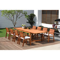 Amazonia Megan 9 Piece Dining Wood Set