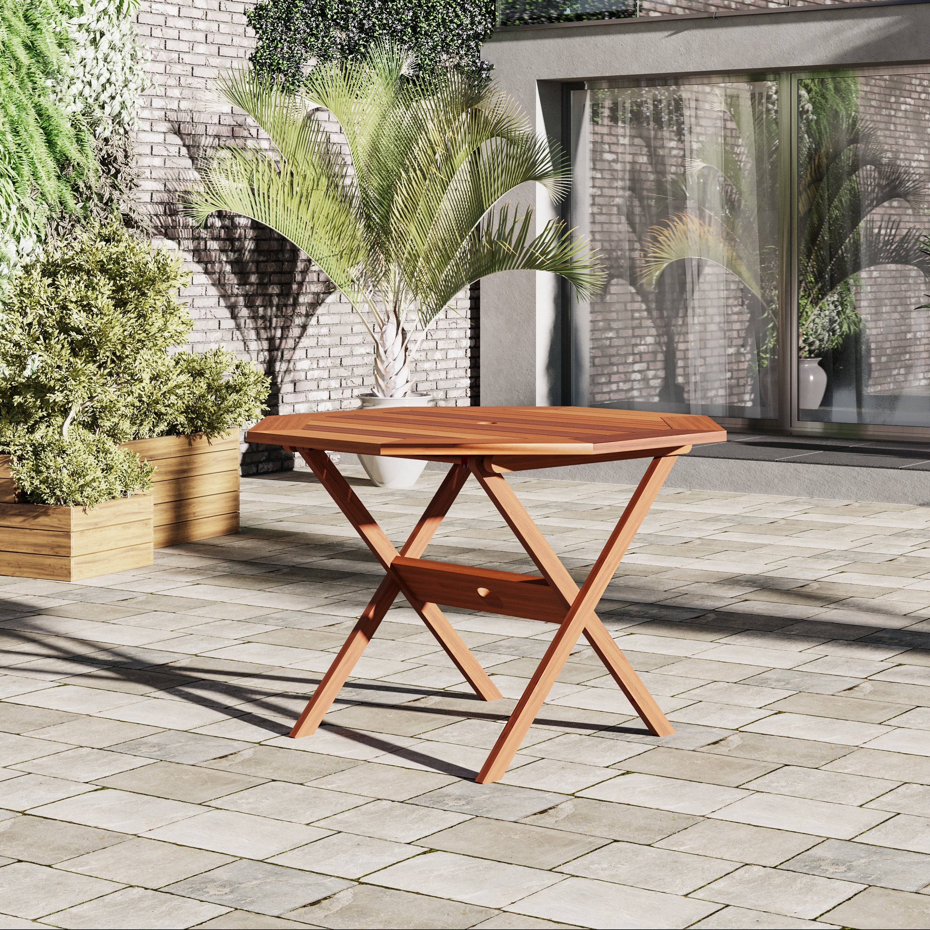 Amazonia Octagonal 47 Inch Folding Table