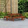 Amazonia Padua 5 Piece Eucalyptus Square Patio Dining Set