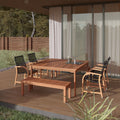 Amazonia Piccola 7 Piece Eucalyptus Wood Square Patio Dining Set