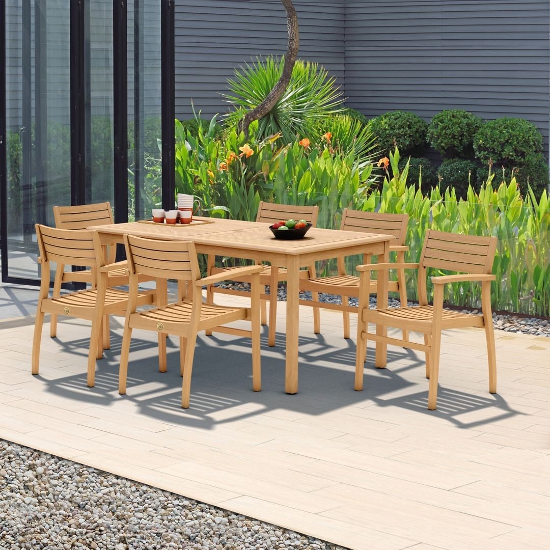 Amazonia Teak Savannah 7 Piece Teak Dining Set