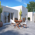 Amazonia Tigard 3 Piece Eucalyptus Wood Patio Dining Set