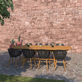 Amazonia Torrington 9 Piece Certified Teak Patio Dining Set