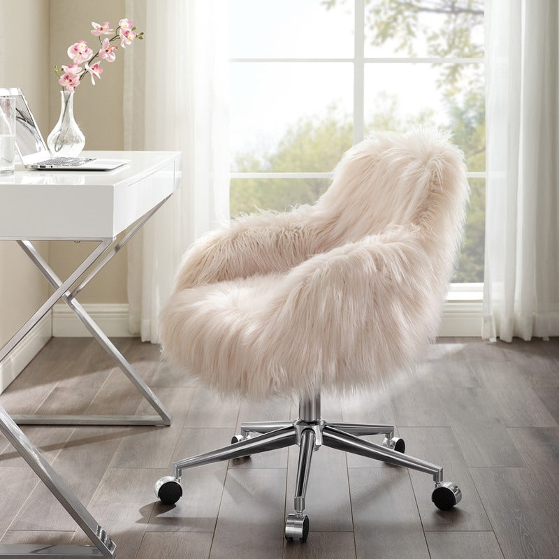 Amber Faux Fur Office Chair