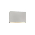 Ambiance 10 Inch Ada Bisque Closed Top Rectangle Wall Sconce