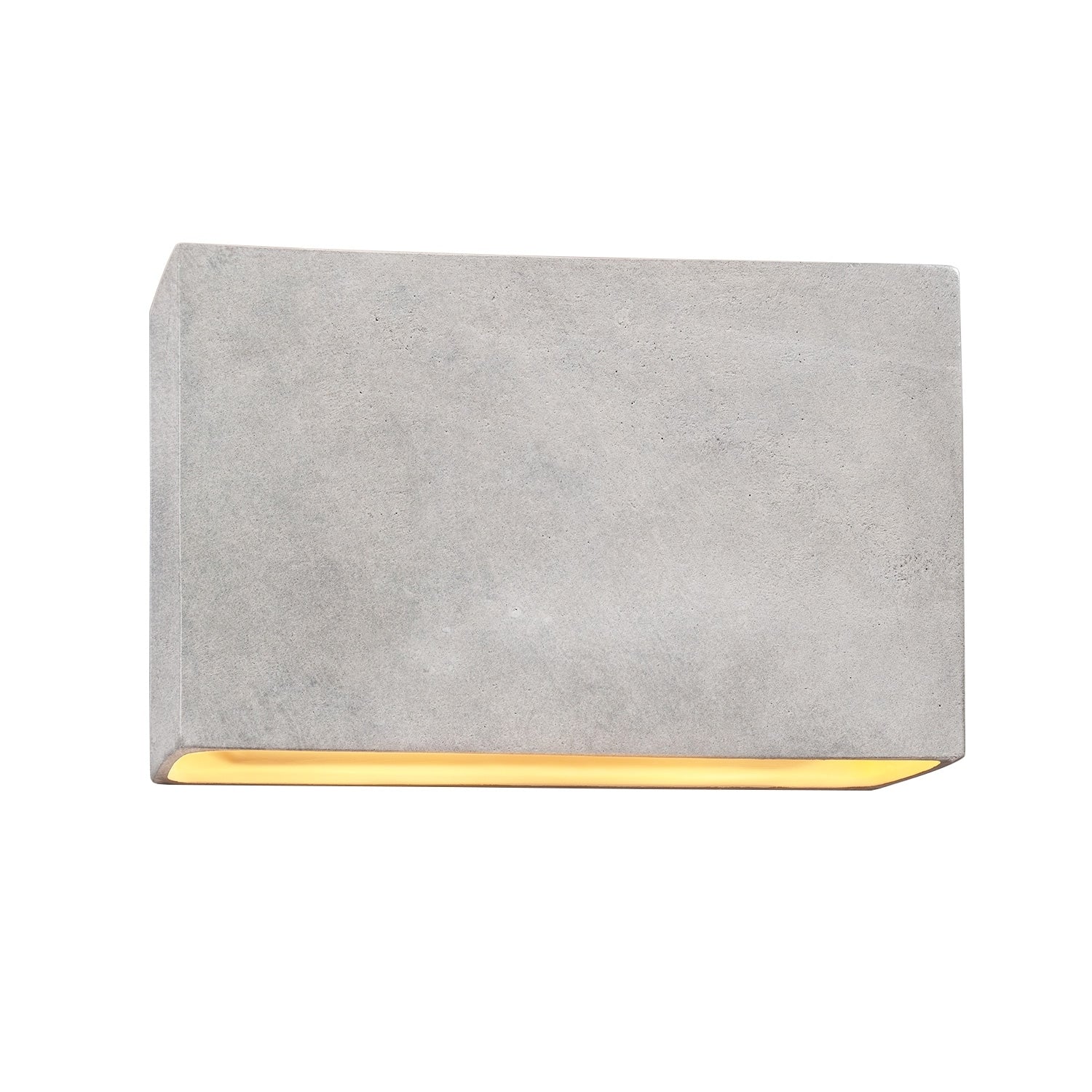 Carbon Loft Maeve 16 Inch Ada Concrete Closed Top Rectangle Wall Sconce