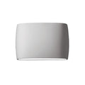 Porch Den Courtside Bisque Closed Top Ada 2 Light Large Oval Outdoor Wall Sconce