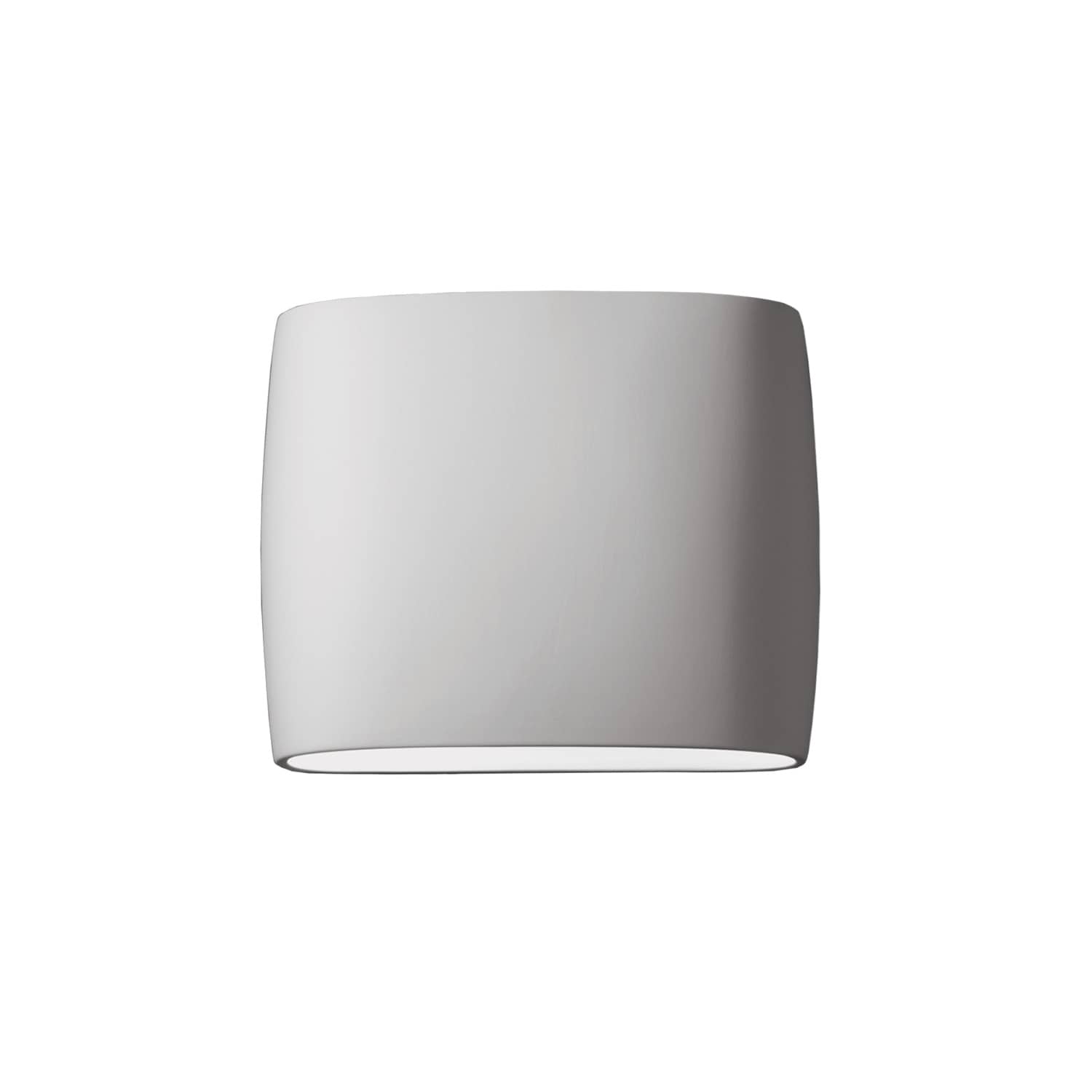 Porch Den Courtside Bisque Closed Top Ada 2 Light Small Oval Wall Sconce