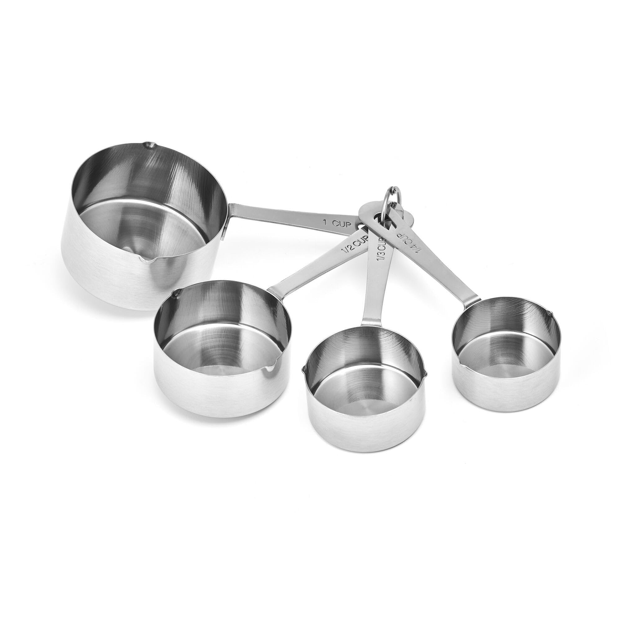 Amco Stainless Steel Measuring Cups 1 1 2 1 3 1 4 Cup 1 1 2 1 3 1 4 Cup