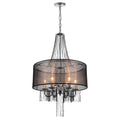 The Gray Barn Azure Plains 6 Light Chandelier With Chrome Finish