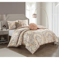 Porch Den Summerfield Jacquard Medallion 6 Piece Comforter Set
