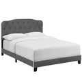 Amelia Queen Upholstered Velvet Bed