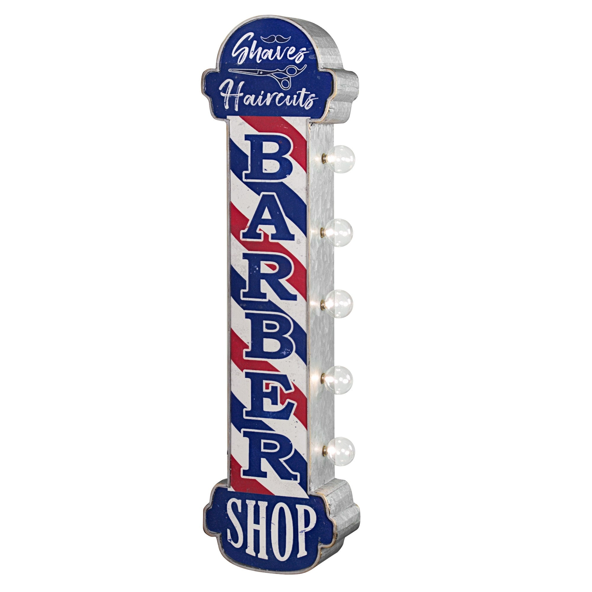 American Art Decor Barber Shop Vintage Led Marquee Sign 30 X 8