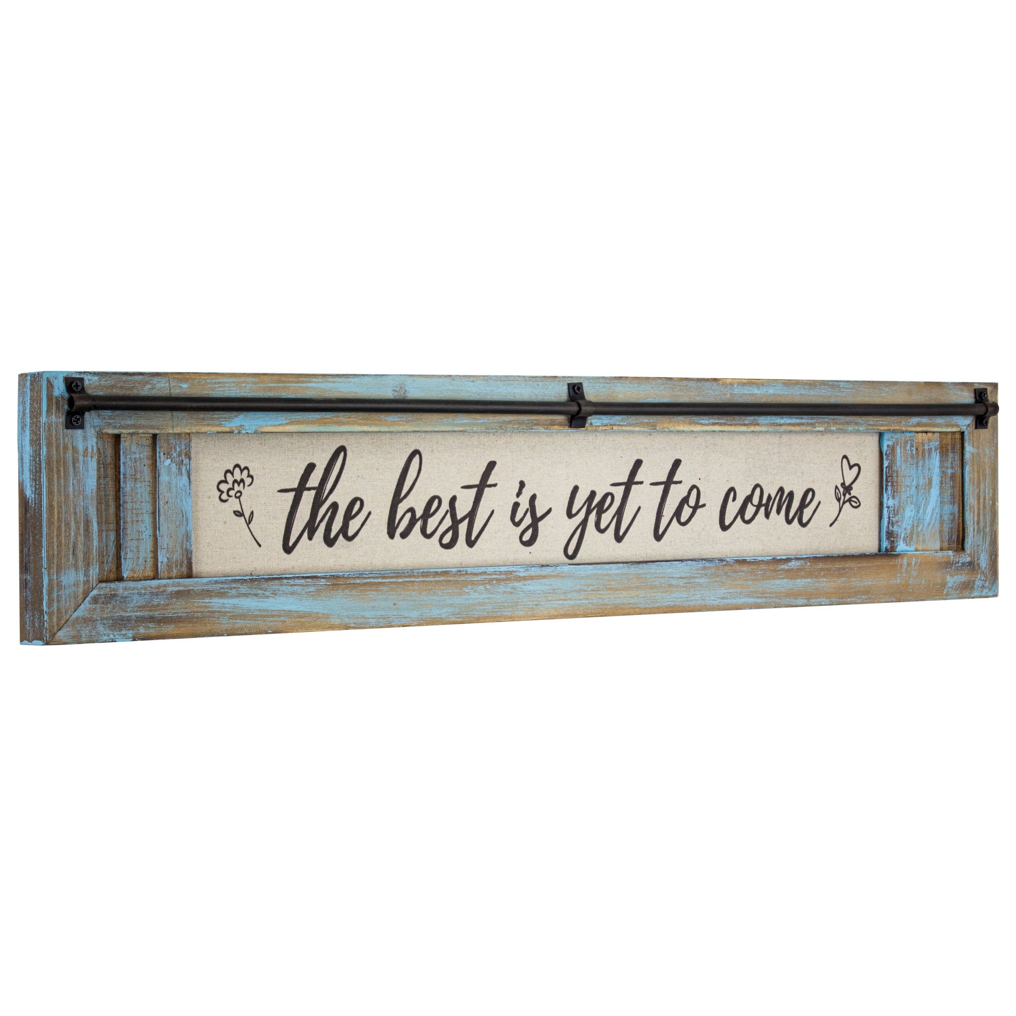 American Art Decor Best Is Yet To Come Wood Canvas Sign