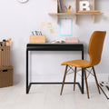 American Art Decor Black Portable Compact C Shaped Desk