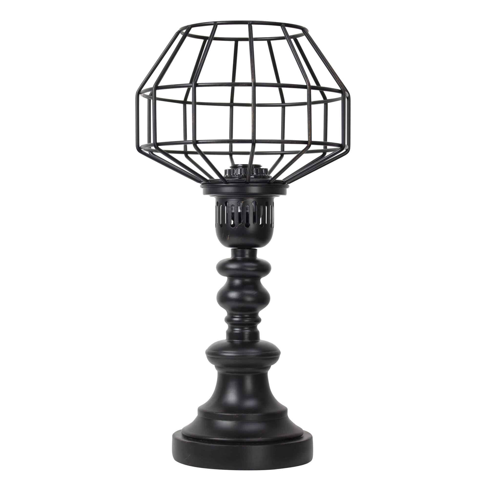 American Art Decor Metal Caged Wire Table Lamp 18