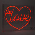 American Art Decor Neon Led Light Acrylic Box Sign In Love Heart