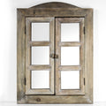 American Art Decor Window Shutter Wall Vanity Mirror