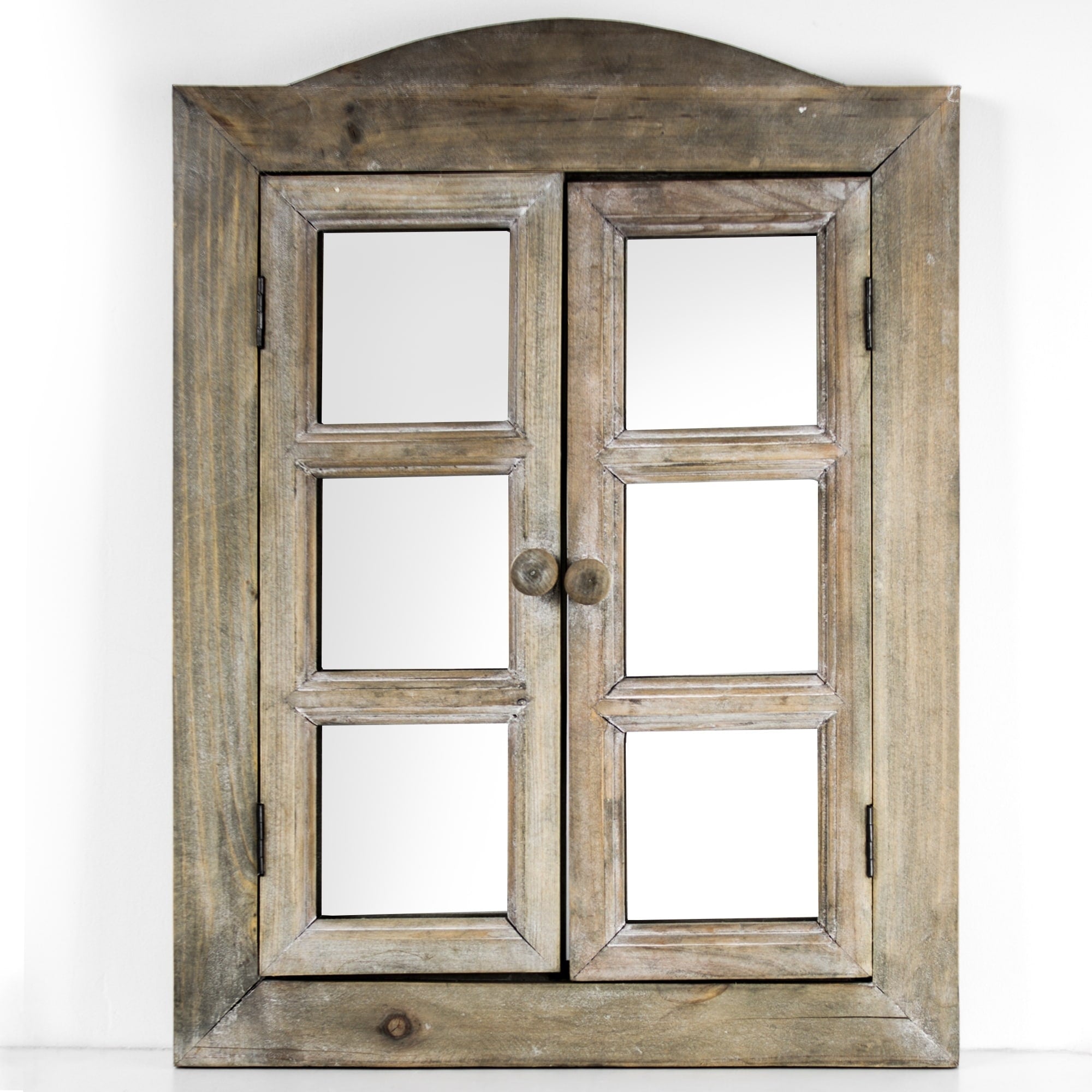 American Art Decor Window Shutter Wall Vanity Mirror