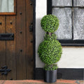 American Boxwood Double Ball Topiary 32 Plastic
