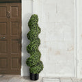 American Boxwood Spiral Topiary 47 Plastic
