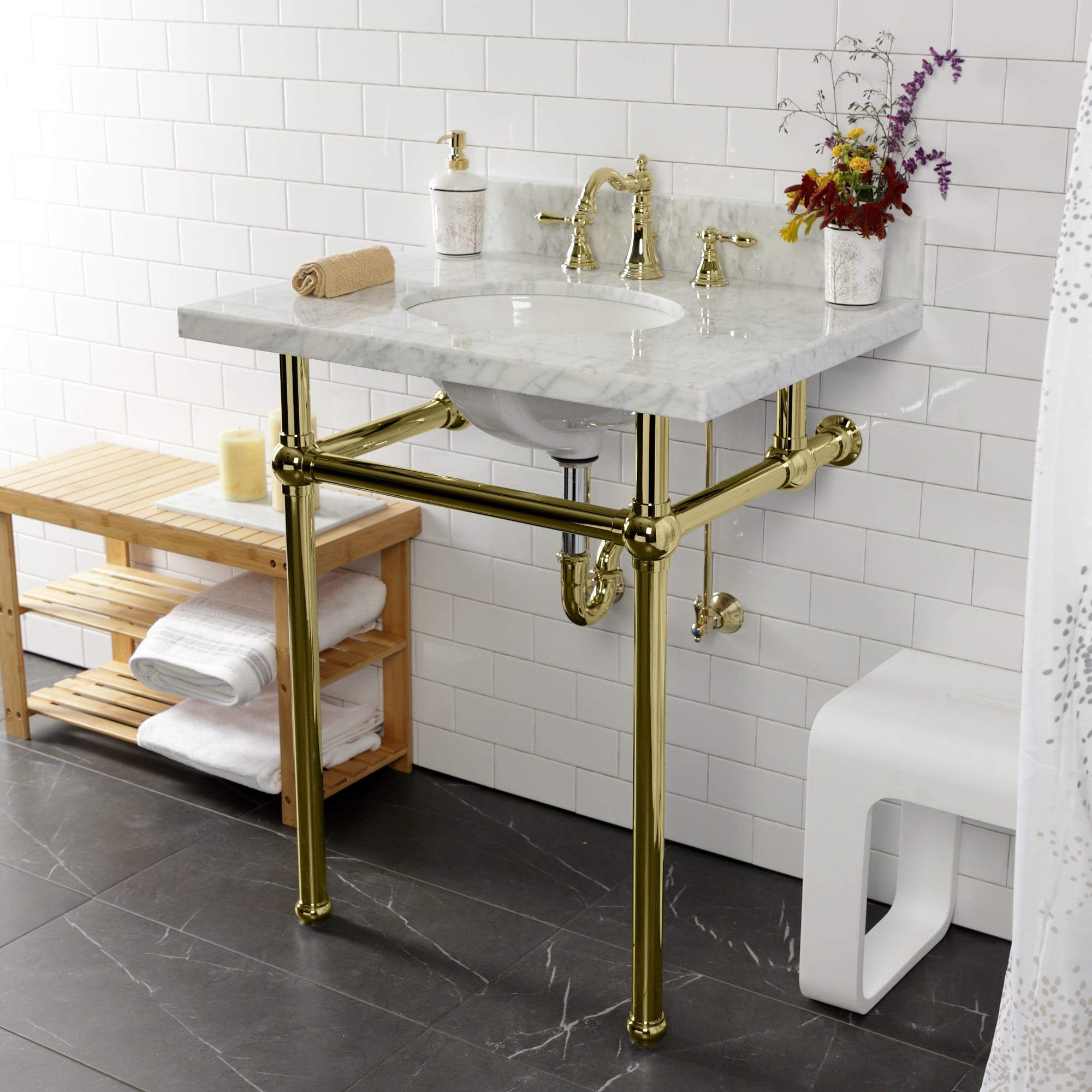 American Classic Widespread Bathroom Faucet In Matte Black