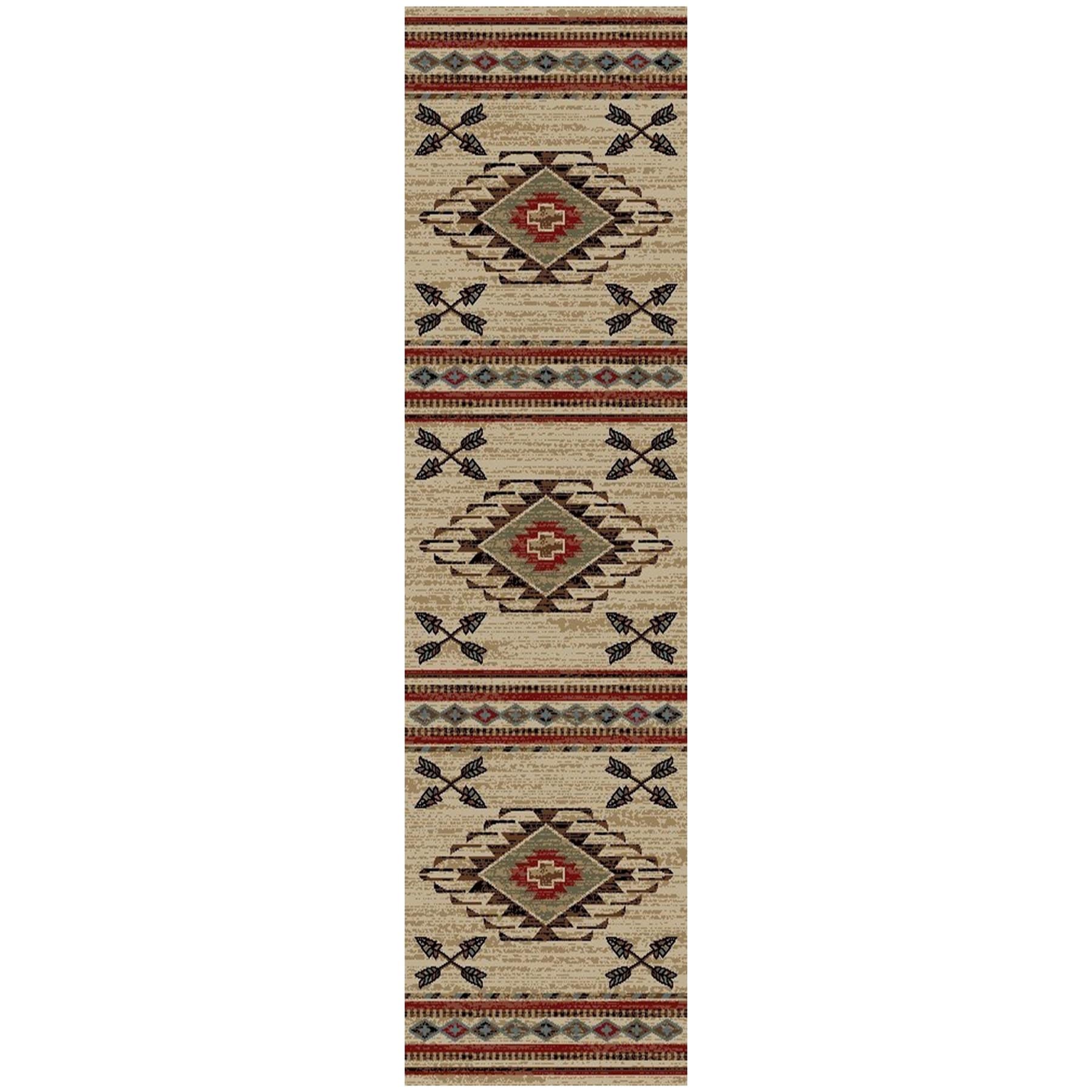 Southwestern Lodge Rustic Red Area Rug 710 X 910