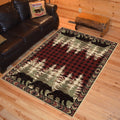 American Destination Lodge Bear Plaid Rug