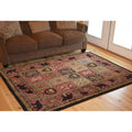 Rustic Lodge Cabin Persian Design Bear Area Rug Multi 311 X 53