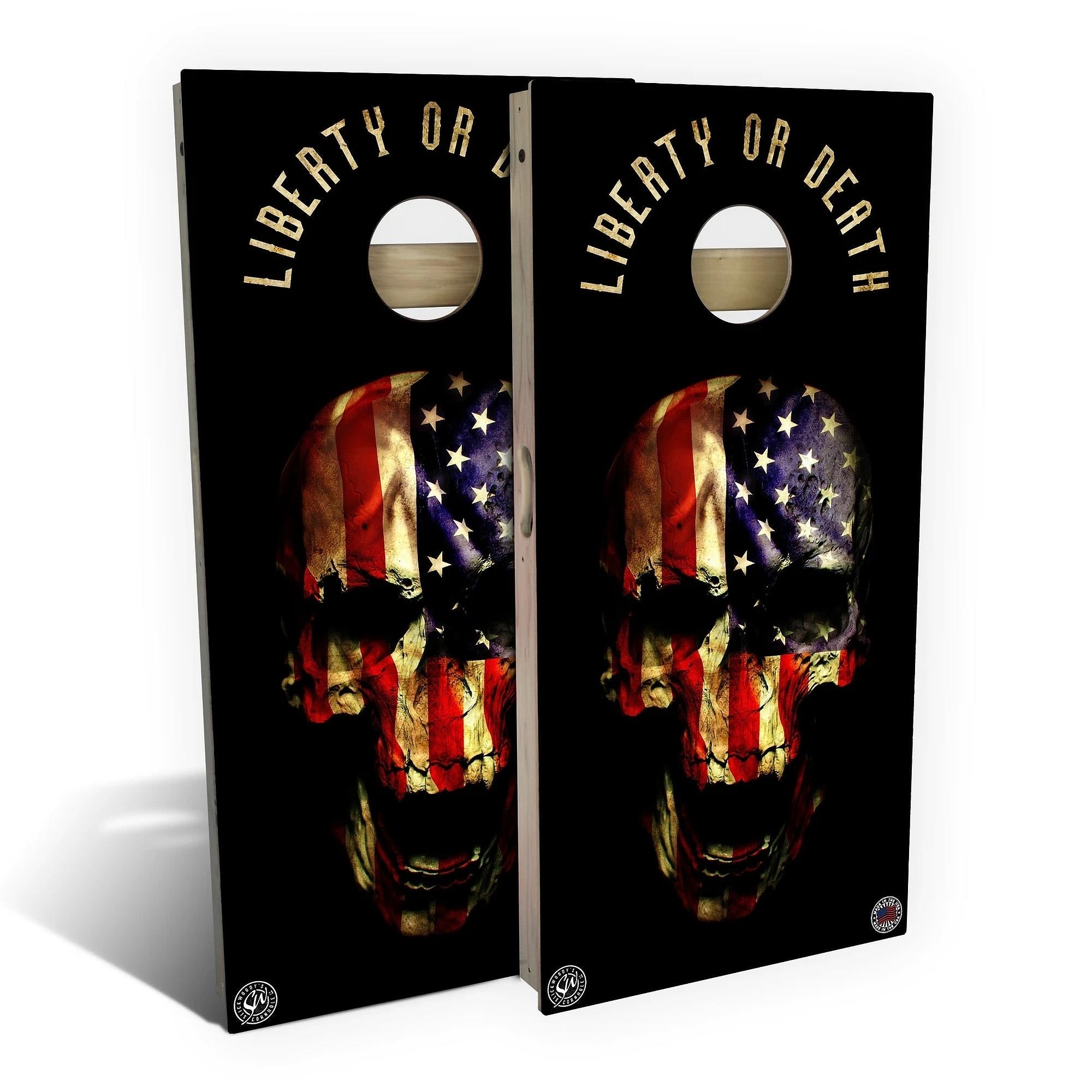 American Flag Punisher Cornhole Set Choose Your Size Accessories