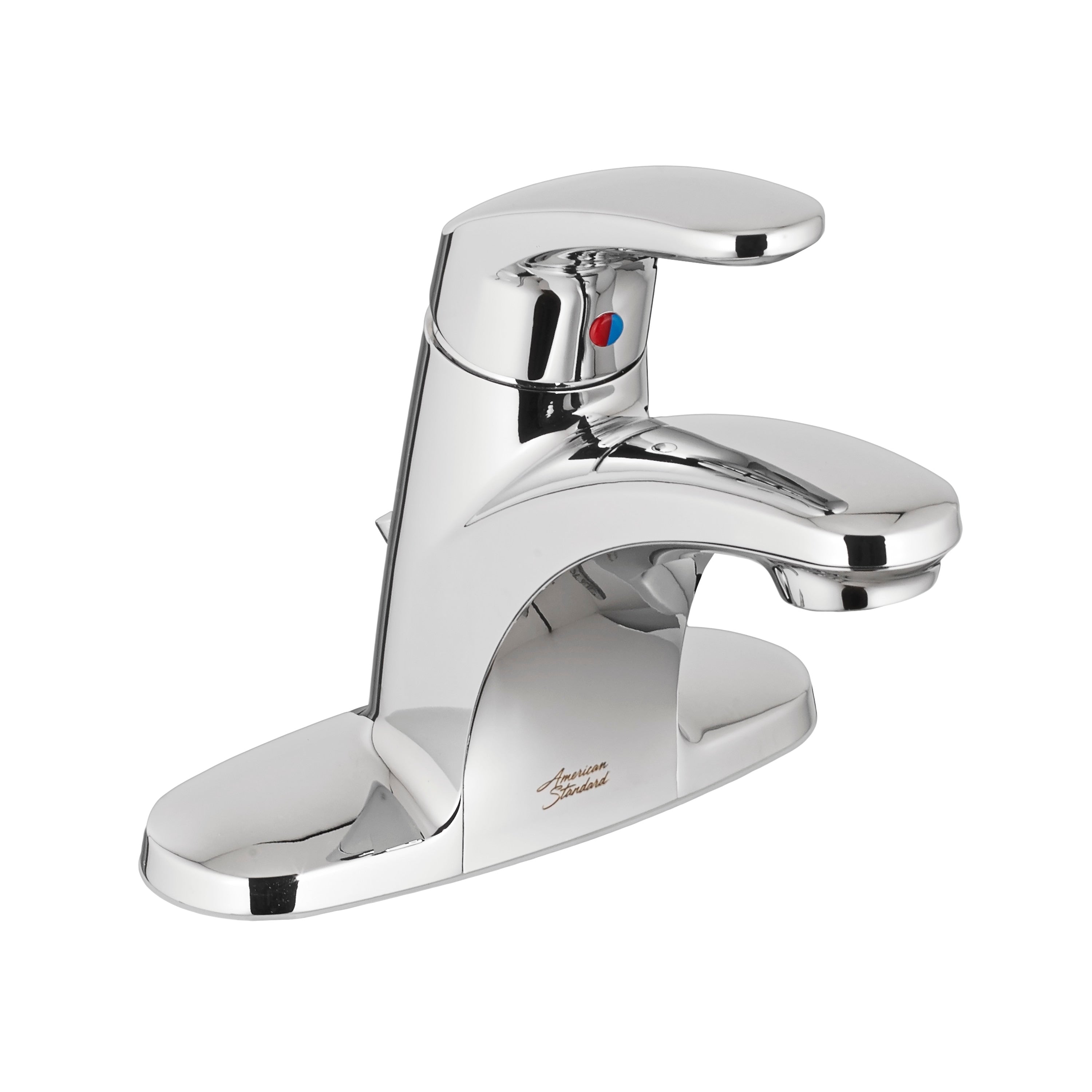 American Standard Colony Pro 1 Handle 0.5 Gpm Centerset Bathroom Faucet With Grid Drain In Polished Chrome