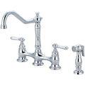 Americana 2 Handle Kitchen Bridge Faucet With Spray