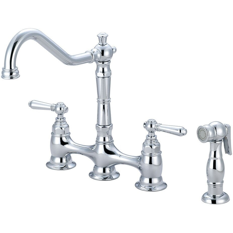 Americana 2 Handle Kitchen Bridge Faucet With Spray