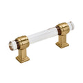 Glacio 3 3 4 In 96 Mm Center To Center Clear Black Bronze Cabinet Pull
