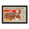 Amieux Freres 1899 Georges Fay Custom Framed Canvas