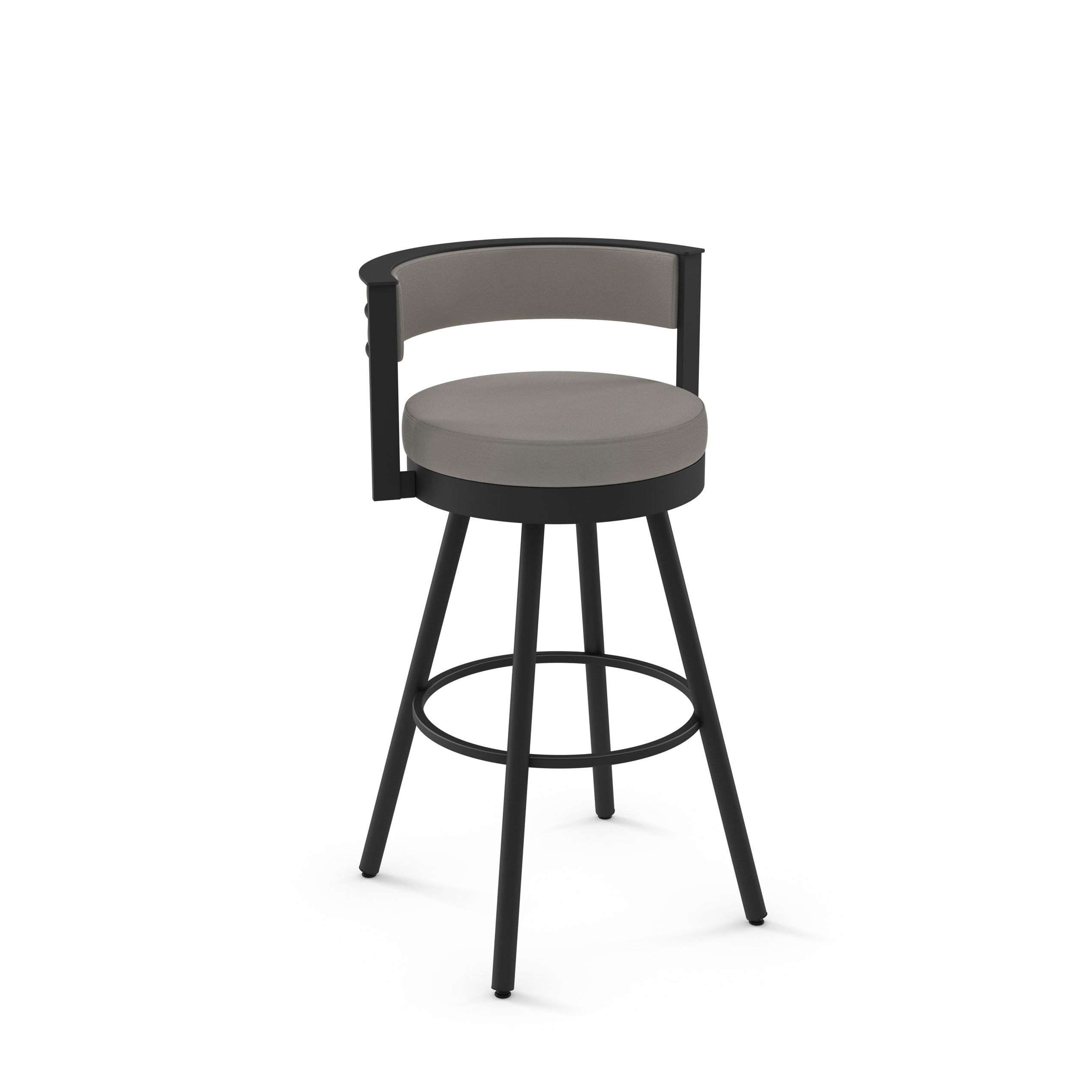Amisco Eller Metal Armless Swivel Stool