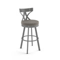 Amisco Washington 26 Inch Metal Swivel Counter Stool