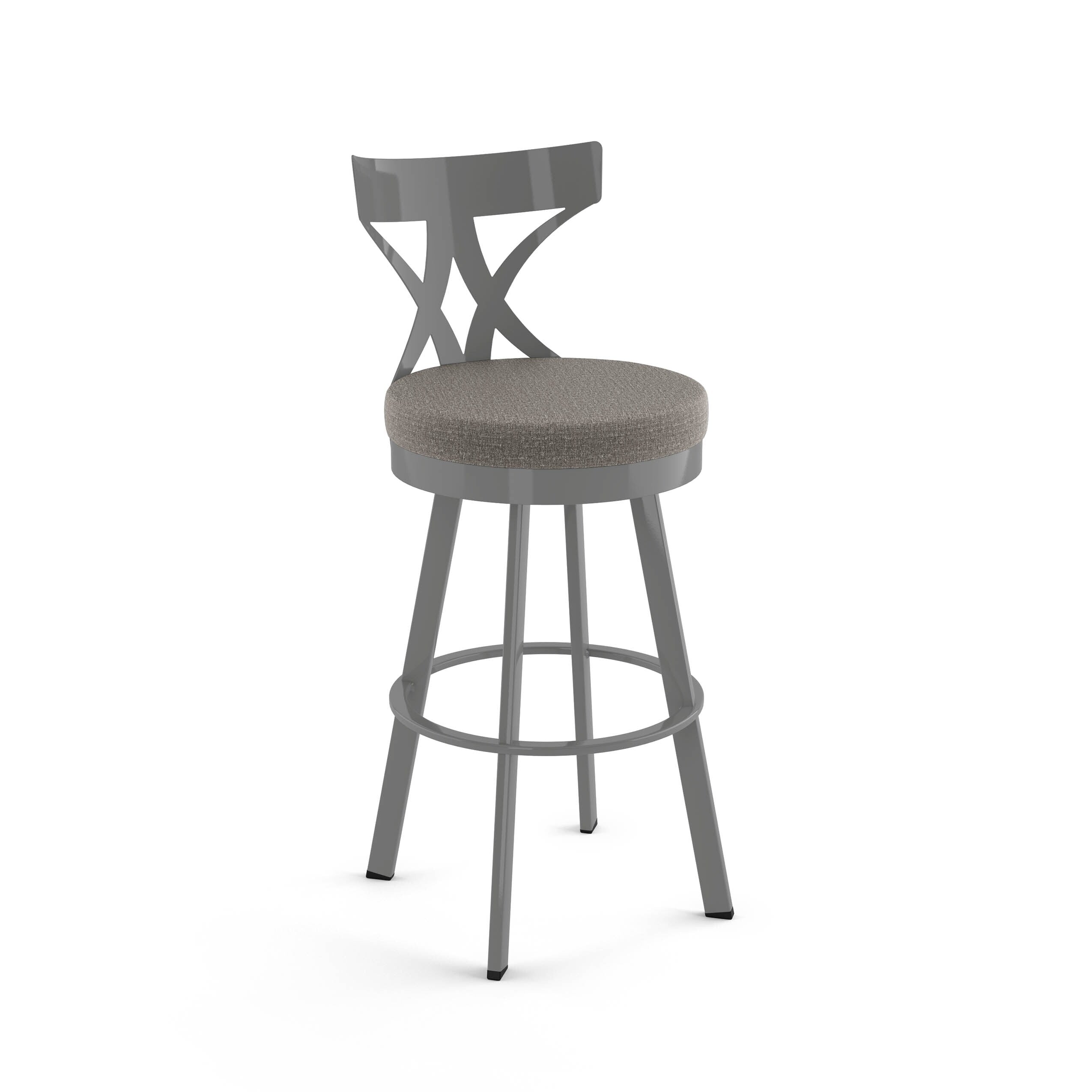 Amisco Washington 26 Inch Metal Swivel Counter Stool