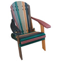 Amish Made Poly Folding Adirondack Chair Earth Tone Colors