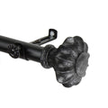 Instyledesign Amor Adjustable Black Curtain Rod Set