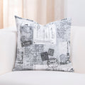 Porch Den Steere Postage Pattern Cotton Throw Pillow