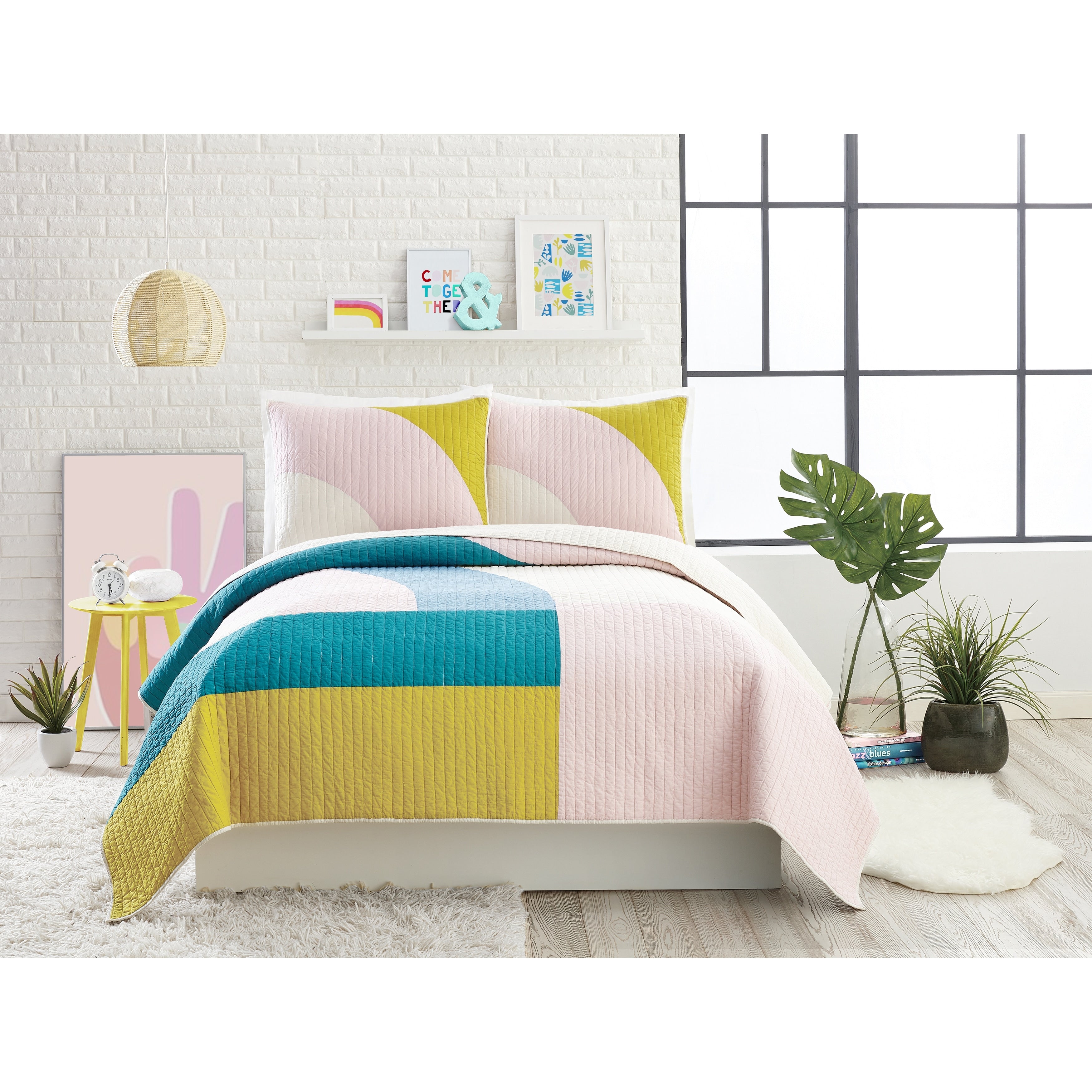 Ampersand Mod Shapes Quilt Set By Makers Collective