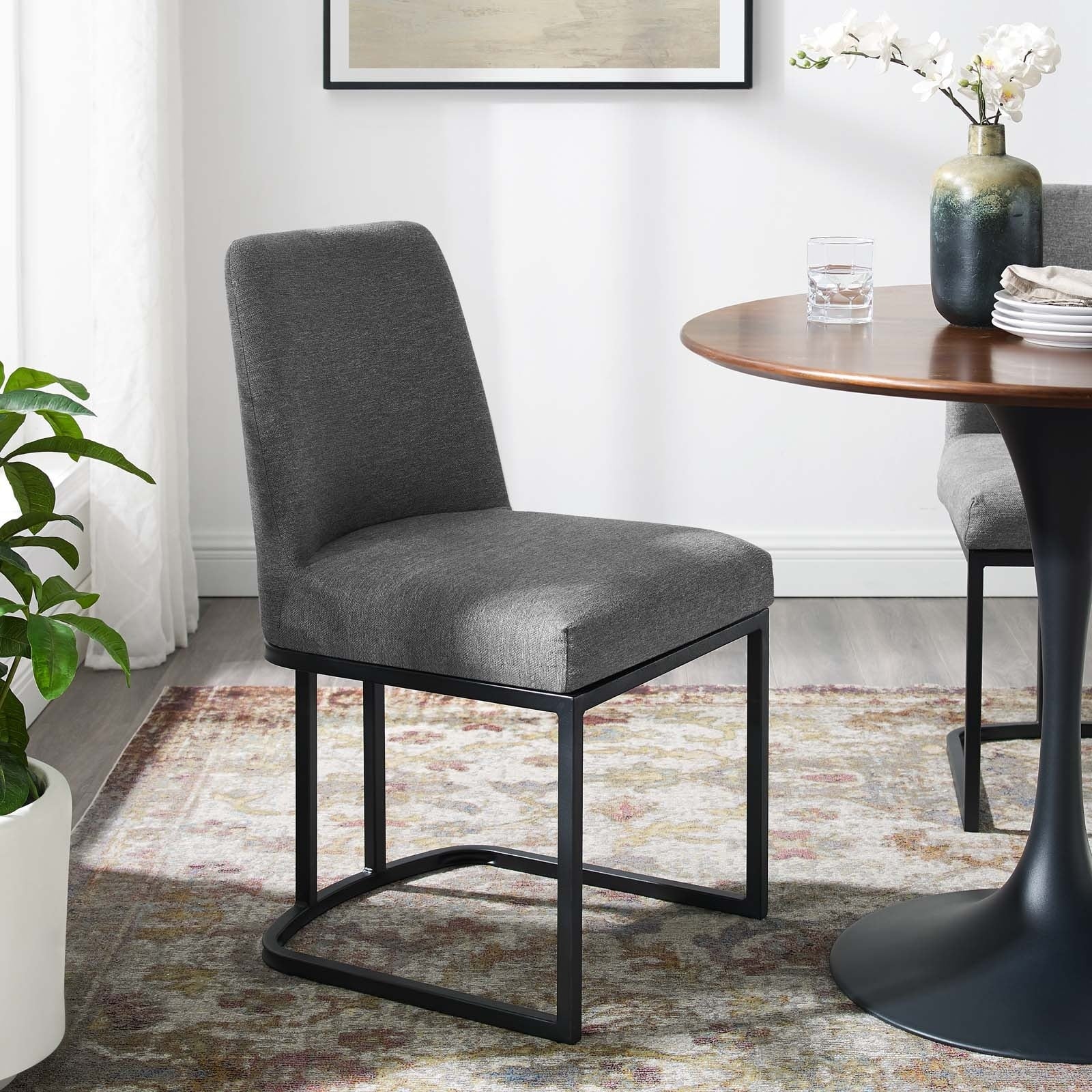 Porch Den Shadow Hills Upholstered Sled Base Dining Chair