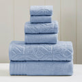 Amrapur Overseas 6 Piece Yarn Dyed Diamond Gate Jacquard Towel Set N A