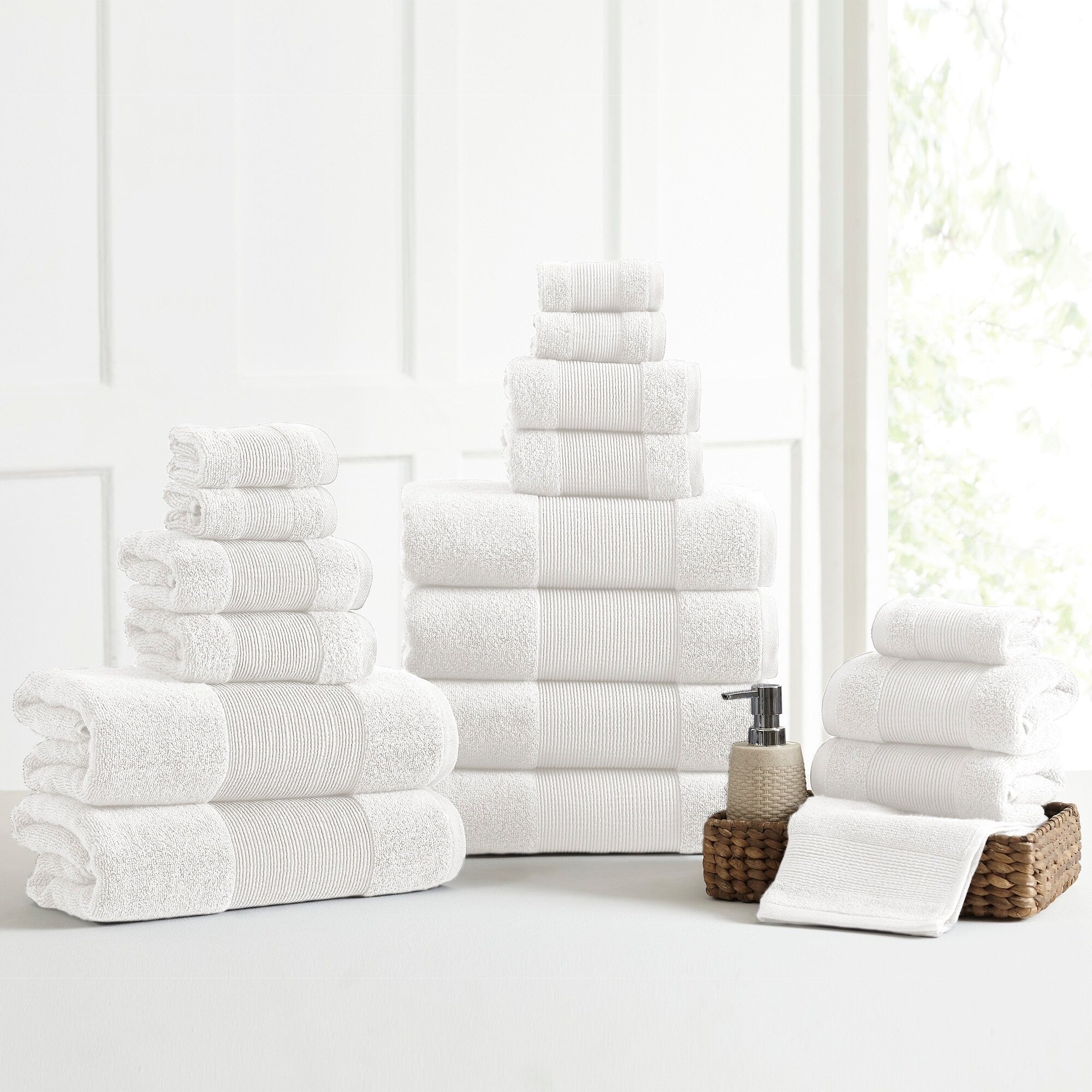Amrapur Overseas Air Cloud 18 Piece Bath Towel Set